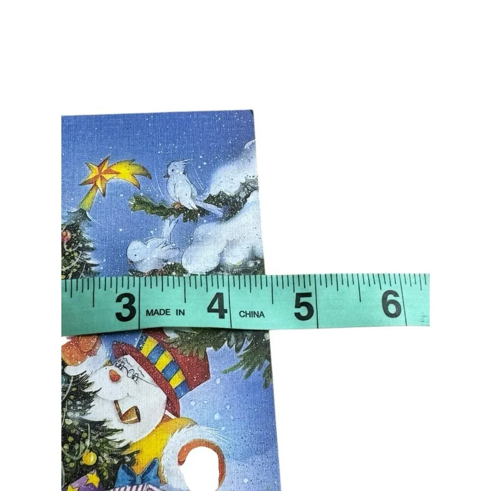 AHAF Exclusive Collection Greeting Christmas Card Snowmen Outdoor‎ USA Envelope